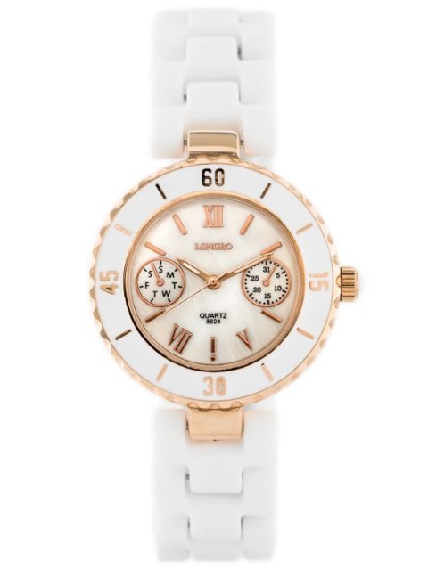 ZEGAREK DAMSKI LONGBO - white/gold (zx610a) ZEGAREK DAMSKI LONGBO - white/gold (zx610a)