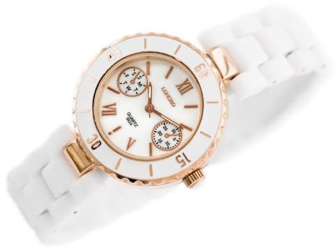 ZEGAREK DAMSKI LONGBO - white/gold (zx610a) ZEGAREK DAMSKI LONGBO - white/gold (zx610a)