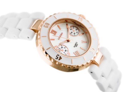 ZEGAREK DAMSKI LONGBO - white/gold (zx610a) ZEGAREK DAMSKI LONGBO - white/gold (zx610a)
