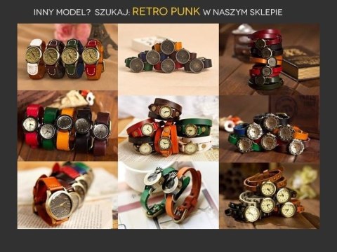 ZEGAREK DAMSKI TAYMA - RETRO PUNK 28 - czarny (zx585b) ZEGAREK DAMSKI TAYMA - RETRO PUNK 28 - czarny (zx585b)