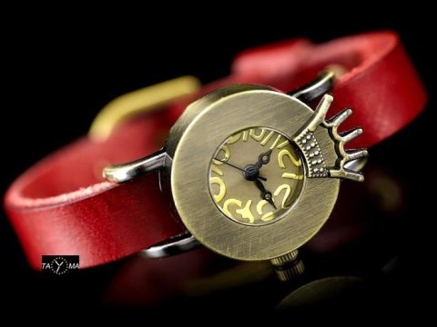 ZEGAREK DAMSKI TAYMA - RETRO PUNK 28 - czerwony (zx585a) ZEGAREK DAMSKI TAYMA - RETRO PUNK 28 - czerwony (zx585a)