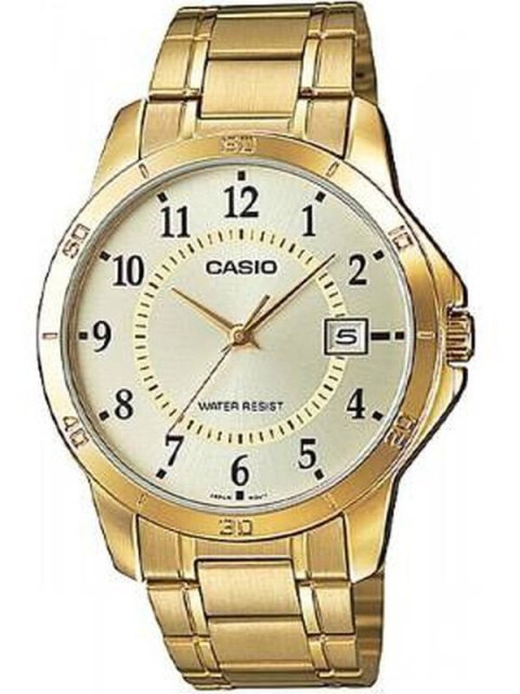 ZŁOTY ZEGAREK MĘSKI CASIO MTP-V004G-9B (zd047a) + BOX ZŁOTY ZEGAREK MĘSKI CASIO MTP-V004G-9B (zd047a) + BOX
