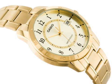 ZŁOTY ZEGAREK MĘSKI CASIO MTP-V004G-9B (zd047a) + BOX ZŁOTY ZEGAREK MĘSKI CASIO MTP-V004G-9B (zd047a) + BOX