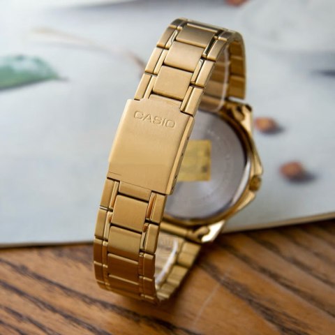 ZŁOTY ZEGAREK MĘSKI CASIO MTP-V004G-9B (zd047a) + BOX ZŁOTY ZEGAREK MĘSKI CASIO MTP-V004G-9B (zd047a) + BOX