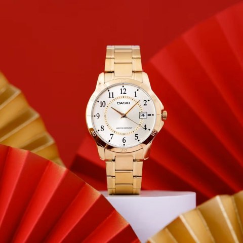 ZŁOTY ZEGAREK MĘSKI CASIO MTP-V004G-9B (zd047a) + BOX ZŁOTY ZEGAREK MĘSKI CASIO MTP-V004G-9B (zd047a) + BOX