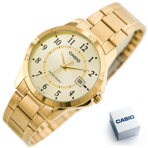 ZŁOTY ZEGAREK MĘSKI CASIO MTP-V004G-9B (zd047a) + BOX ZŁOTY ZEGAREK MĘSKI CASIO MTP-V004G-9B (zd047a) + BOX
