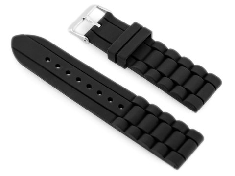 Pasek gumowy do zegarka 904B - karbowany - 22mm Pasek gumowy do zegarka 904B - karbowany - 22mm
