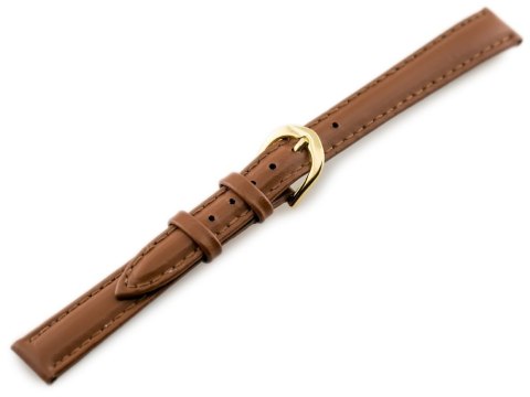 Pasek skórzany do zegarka - CASIO - camel/złoty - 12mm Pasek skórzany do zegarka - CASIO - camel/złoty - 12mm