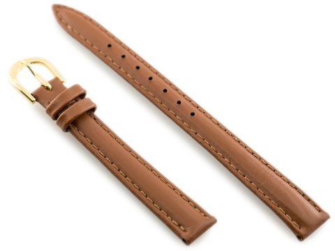 Pasek skórzany do zegarka - CASIO - camel/złoty - 12mm Pasek skórzany do zegarka - CASIO - camel/złoty - 12mm