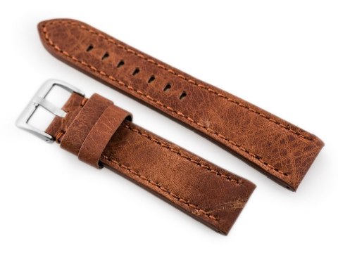 Pasek skórzany do zegarka W48 - PREMIUM - ciemnobrązowy I - 22mm Pasek skórzany do zegarka W48 - PREMIUM - ciemnobrązowy I - 22mm