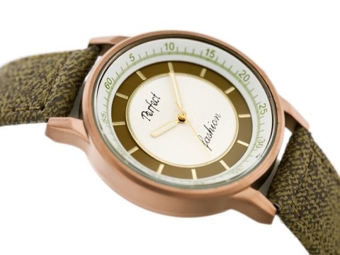 ZEGAREK DAMSKI PERFECT A379 - olive (zp826c) ZEGAREK DAMSKI PERFECT A379 - olive (zp826c)