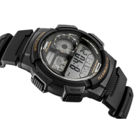 ZEGAREK MĘSKI CASIO AE-1000W-1AV - WORLD TIME + BOX ZEGAREK MĘSKI CASIO AE-1000W-1AV - WORLD TIME + BOX