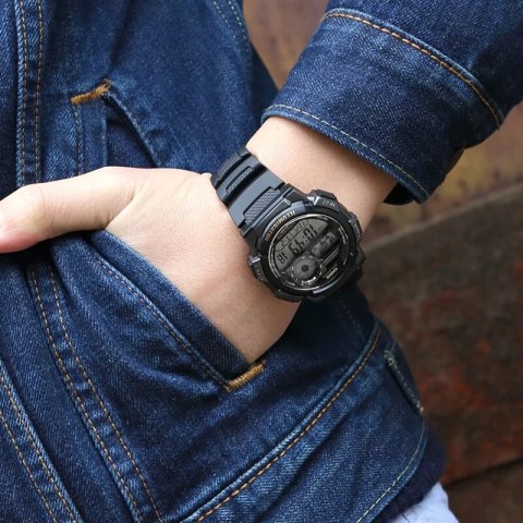 ZEGAREK MĘSKI CASIO AE-1000W-1AV - WORLD TIME + BOX ZEGAREK MĘSKI CASIO AE-1000W-1AV - WORLD TIME + BOX