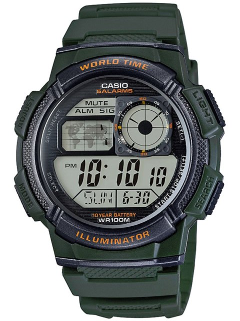 ZEGAREK MĘSKI CASIO AE-1000W 3AVDF (zd073b) - WORLD TIME + BOX ZEGAREK MĘSKI CASIO AE-1000W 3AVDF (zd073b) - WORLD TIME + BOX