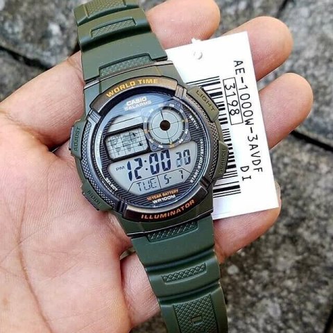 ZEGAREK MĘSKI CASIO AE-1000W 3AVDF (zd073b) - WORLD TIME + BOX ZEGAREK MĘSKI CASIO AE-1000W 3AVDF (zd073b) - WORLD TIME + BOX