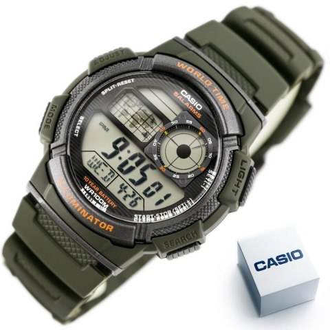 ZEGAREK MĘSKI CASIO AE-1000W 3AVDF (zd073b) - WORLD TIME + BOX ZEGAREK MĘSKI CASIO AE-1000W 3AVDF (zd073b) - WORLD TIME + BOX