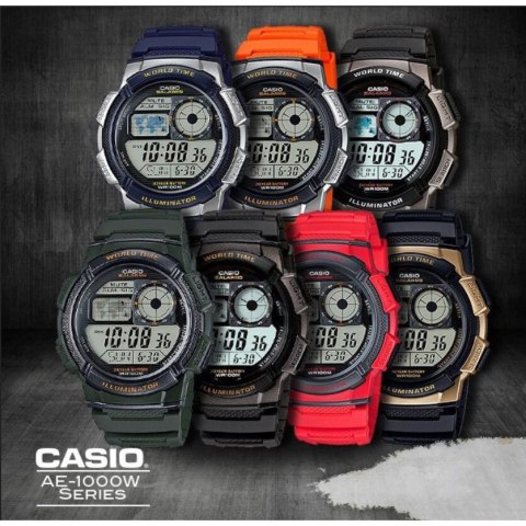 ZEGAREK MĘSKI CASIO AE-1000W 4AV (zd073c) - WORLD TIME + BOX ZEGAREK MĘSKI CASIO AE-1000W 4AV (zd073c) - WORLD TIME + BOX