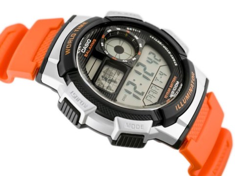 ZEGAREK MĘSKI CASIO AE-1000W 4BV (zd073d) - WORLD TIME + BOX ZEGAREK MĘSKI CASIO AE-1000W 4BV (zd073d) - WORLD TIME + BOX