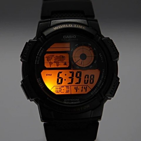 ZEGAREK MĘSKI CASIO AE-1000W 4BV (zd073d) - WORLD TIME + BOX ZEGAREK MĘSKI CASIO AE-1000W 4BV (zd073d) - WORLD TIME + BOX