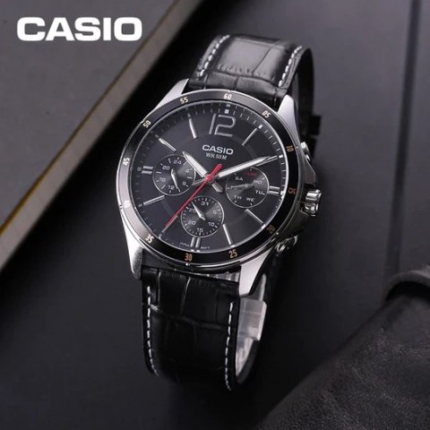 ZEGAREK MĘSKI CASIO MTP-1374L-1AV (zd064b) + BOX ZEGAREK MĘSKI CASIO MTP-1374L-1AV (zd064b) + BOX