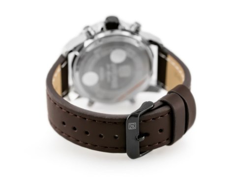 ZEGAREK MĘSKI NAVIFORCE - NF9097 (zn043a) - brown/silver ZEGAREK MĘSKI NAVIFORCE - NF9097 (zn043a) - brown/silver