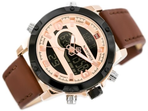 ZEGAREK MĘSKI NAVIFORCE - NF9097 (zn043e) - brown/rosegold ZEGAREK MĘSKI NAVIFORCE - NF9097 (zn043e) - brown/rosegold