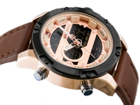 ZEGAREK MĘSKI NAVIFORCE - NF9097 (zn043e) - brown/rosegold ZEGAREK MĘSKI NAVIFORCE - NF9097 (zn043e) - brown/rosegold