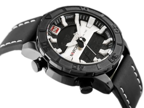 ZEGAREK MĘSKI NAVIFORCE - NF9114 (zn046a) - black/silver ZEGAREK MĘSKI NAVIFORCE - NF9114 (zn046a) - black/silver