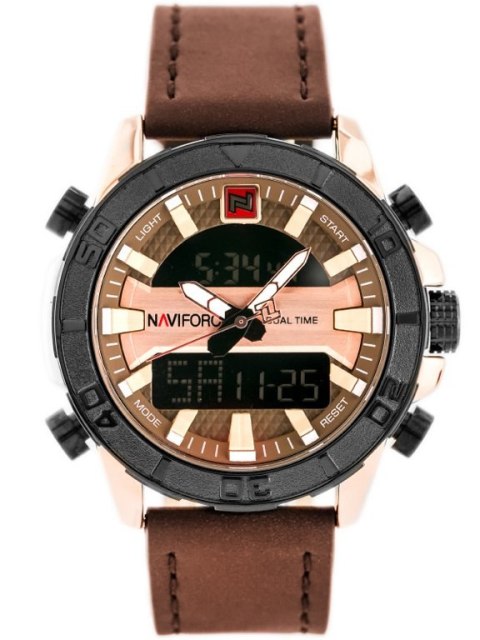 ZEGAREK MĘSKI NAVIFORCE - NF9114 (zn046e) - brown/rosegold ZEGAREK MĘSKI NAVIFORCE - NF9114 (zn046e) - brown/rosegold