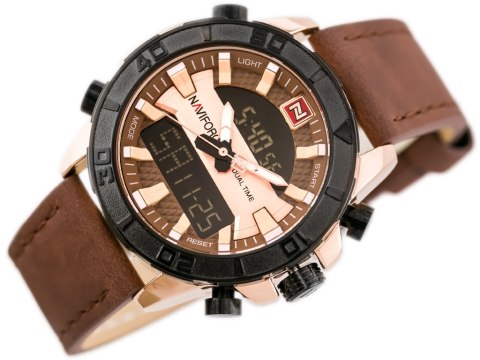ZEGAREK MĘSKI NAVIFORCE - NF9114 (zn046e) - brown/rosegold ZEGAREK MĘSKI NAVIFORCE - NF9114 (zn046e) - brown/rosegold