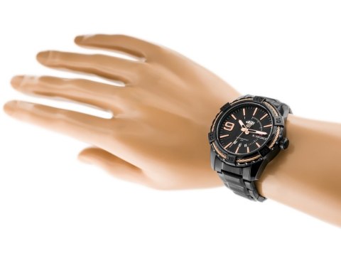 ZEGAREK MĘSKI NAVIFORCE - NF9117 (zn059c) - black/rosegold + box ZEGAREK MĘSKI NAVIFORCE - NF9117 (zn059c) - black/rosegold + box
