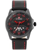 ZEGAREK MĘSKI NAVIFORCE - NF9124 (zn055e) + BOX - black/red