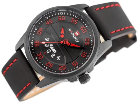 ZEGAREK MĘSKI NAVIFORCE - NF9124 (zn055e) + BOX - black/red ZEGAREK MĘSKI NAVIFORCE - NF9124 (zn055e) + BOX - black/red