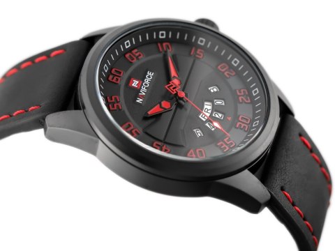 ZEGAREK MĘSKI NAVIFORCE - NF9124 (zn055e) + BOX - black/red ZEGAREK MĘSKI NAVIFORCE - NF9124 (zn055e) + BOX - black/red