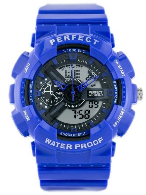 ZEGAREK MĘSKI PERFECT SHOCK (zp219e) - blue ZEGAREK MĘSKI PERFECT SHOCK (zp219e) - blue