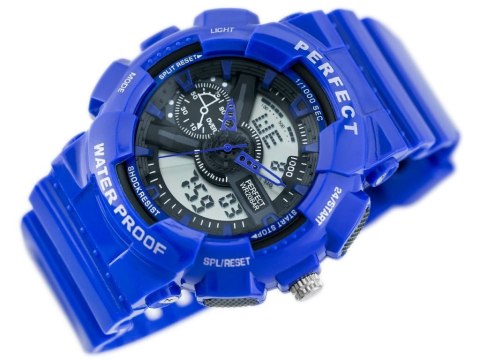 ZEGAREK MĘSKI PERFECT SHOCK (zp219e) - blue ZEGAREK MĘSKI PERFECT SHOCK (zp219e) - blue