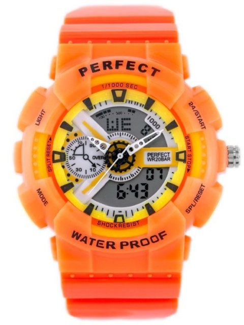 ZEGAREK MĘSKI PERFECT SHOCK (zp219f) - orange ZEGAREK MĘSKI PERFECT SHOCK (zp219f) - orange