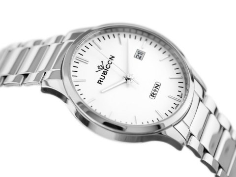 ZEGAREK MĘSKI RUBICON RNDD60 (zr078a) - stalowy ZEGAREK MĘSKI RUBICON RNDD60 (zr078a) - stalowy