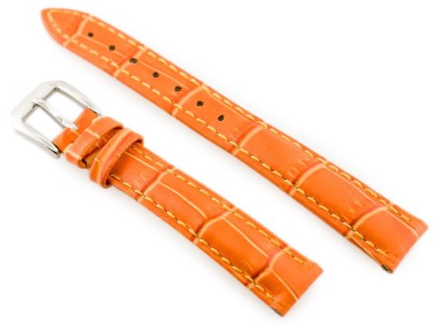 Pasek skórzany do zegarka W64 - pomarańczowy 16mm Pasek skórzany do zegarka W64 - pomarańczowy 16mm