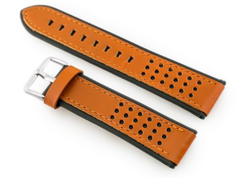 Pasek skórzany do zegarka W80 brązowo/czarny 20mm Pasek skórzany do zegarka W80 brązowo/czarny 20mm