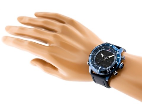 ZEGAREK MĘSKI NAVIFORCE - NF9144 (zn077e) - blue + box ZEGAREK MĘSKI NAVIFORCE - NF9144 (zn077e) - blue + box
