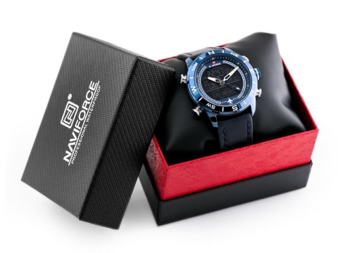 ZEGAREK MĘSKI NAVIFORCE - NF9144 (zn077e) - blue + box ZEGAREK MĘSKI NAVIFORCE - NF9144 (zn077e) - blue + box
