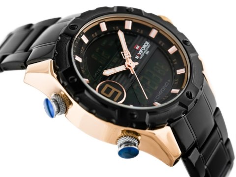 ZEGAREK MĘSKI NAVIFORCE - NF9146S (zn089c) - black/rosegold + BOX ZEGAREK MĘSKI NAVIFORCE - NF9146S (zn089c) - black/rosegold + BOX