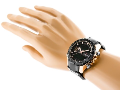 ZEGAREK MĘSKI NAVIFORCE - NF9146S (zn089c) - black/rosegold + BOX ZEGAREK MĘSKI NAVIFORCE - NF9146S (zn089c) - black/rosegold + BOX