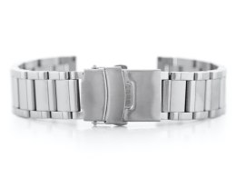 Bransoleta Pacific Model 10 solid - srebrna 24mm