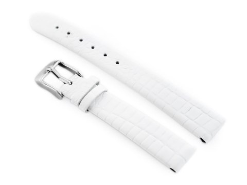 Pasek skórzany do zegarka W57 - biały - 14mm Pasek skórzany do zegarka W57 - biały - 14mm