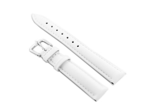 Pasek skórzany do zegarka W94 - biały - 20mm Pasek skórzany do zegarka W94 - biały - 20mm