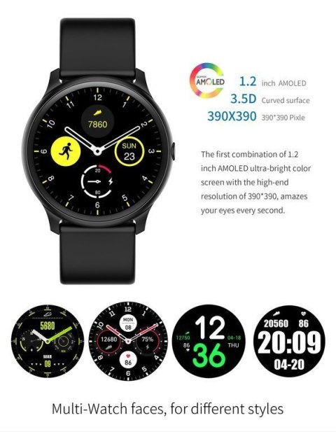 SMARTWATCH MĘSKI G. Rossi G.RSWSF1-1A1-1 black + dodatkowy PASEK (sg003e) SMARTWATCH MĘSKI G. Rossi G.RSWSF1-1A1-1 black + dodatkowy PASEK (sg003e)