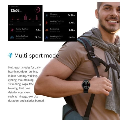 SMARTWATCH MĘSKI G. Rossi G.RSWSF1-3C1-1 silver/black + dodatkowy PASEK (sg003a) SMARTWATCH MĘSKI G. Rossi G.RSWSF1-3C1-1 silver/black + dodatkowy PASEK (sg003a)