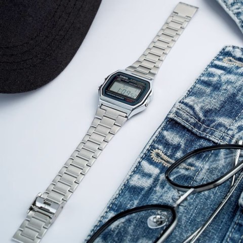 ZEGAREK MĘSKI CASIO A158WA-1D VINTAGE RETRO + BOX ZEGAREK MĘSKI CASIO A158WA-1D VINTAGE RETRO + BOX